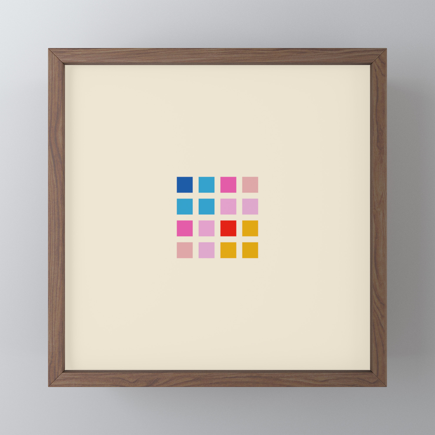 Classic Colorful Abstract Minimal Retro 70s Style Rubix Cube