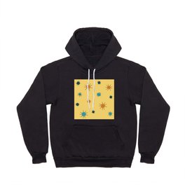 Atomic Age Starburst Planets Yellow Orange Blue Hoody