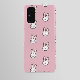 Cute Bunny Pattern (Pink) Android Case