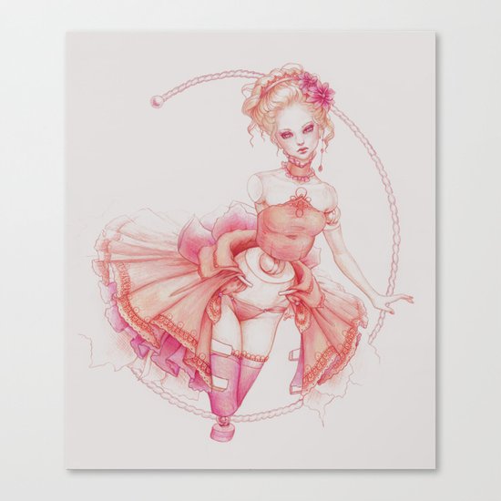 Rococo Ballerina Canvas Print