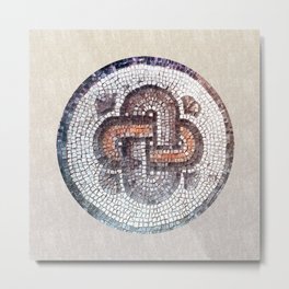 Solomon Knot. Antique symbol. Metal Print | Mosaic, Background, Solomon, Antique, Knot, Digital, Spiritual, Circle, Religion, Intersected 