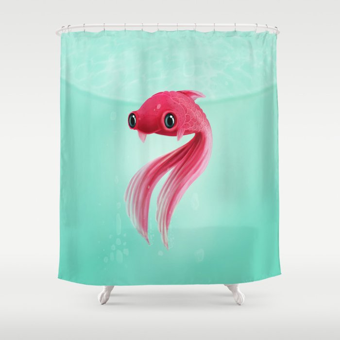 Little Fish Coy Koi Shower Curtain