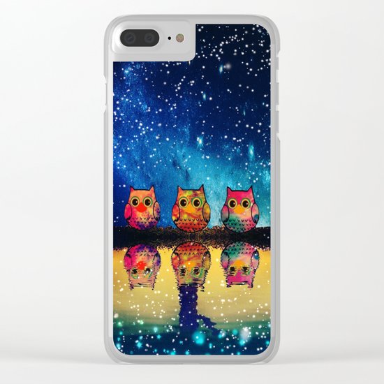 owl-410 Clear iPhone Case