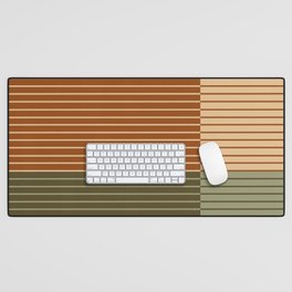 Color Block Line Abstract XIV Desk Mat