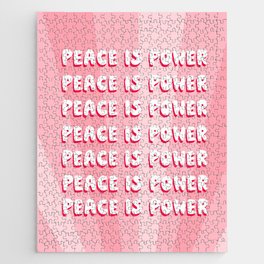 Peace Is Power Quote Jigsaw Puzzle