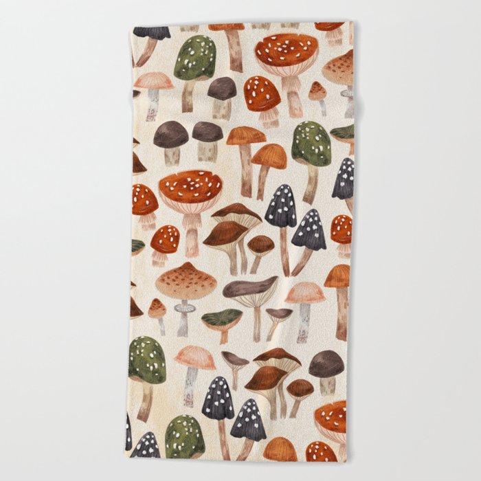 Mushrooms Beach Towel