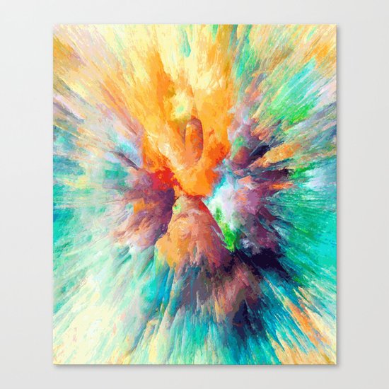 Multi color abstarct #society6 Canvas Print