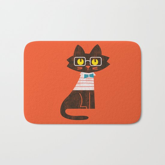 Fitz - Preppy cat Bath Mat