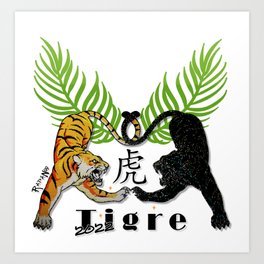 2022 - YEAR OF THE TIGER! Art Print