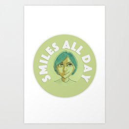 Smiles All Day Art Print