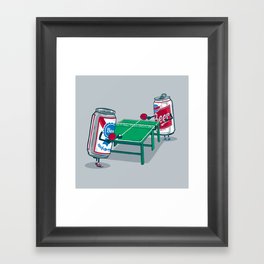 Beer Pong Framed Art Print