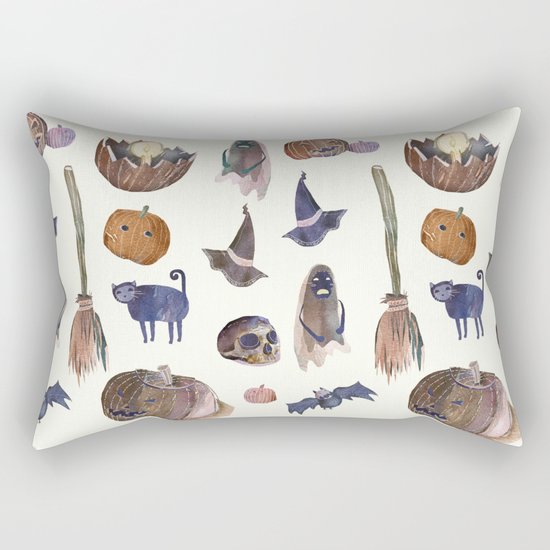 warm up halloween Rectangular Pillow