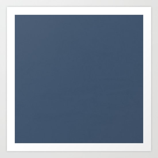 Simply Indigo Blue Art Print