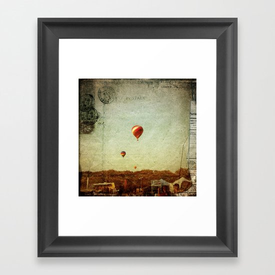 Textured Balloons Framed Art Print