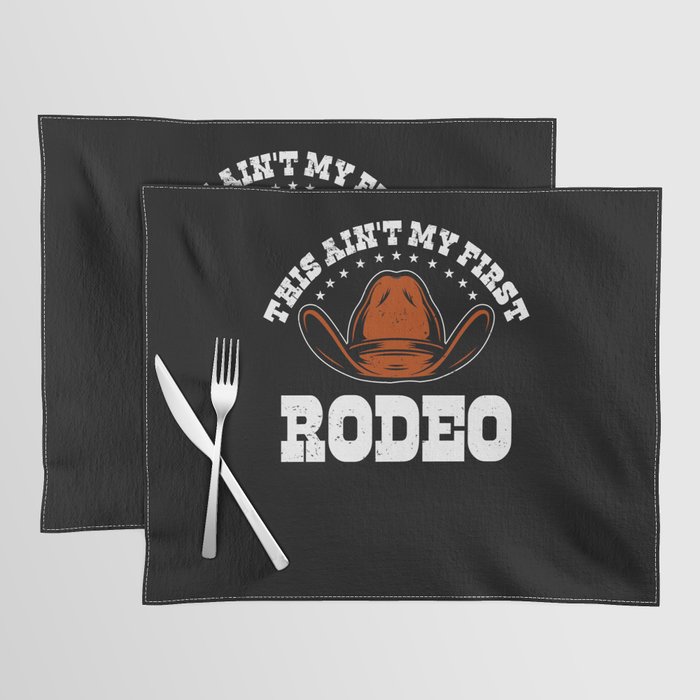 Rodeo Western Cowboy Wild West Retro Horse Placemat