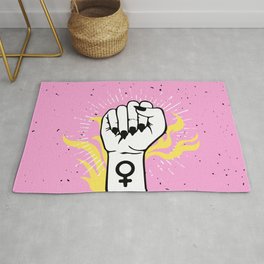 The Cards Say Smash the Patriarchy Rug