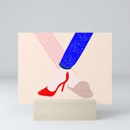 Friday Party Heels or Slippers Mini Art Print