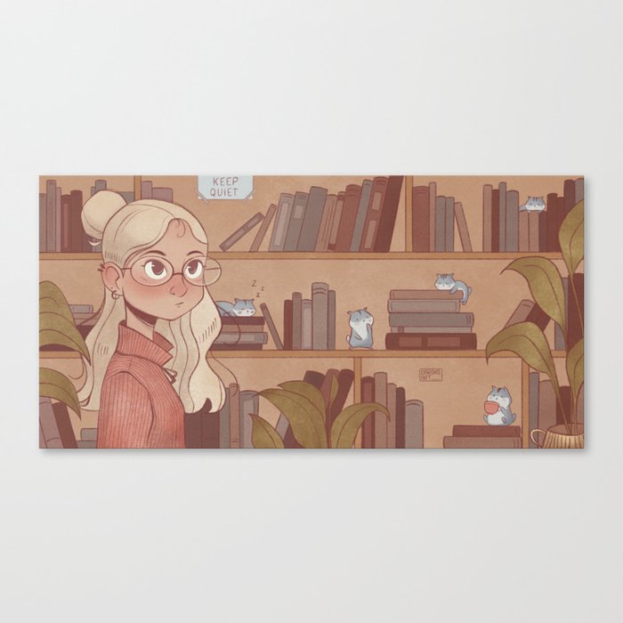 Geek girl  Canvas Print