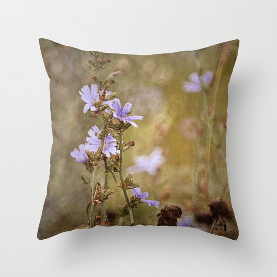 Field Flowers Throw Pillow