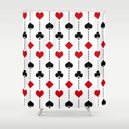 Playing card pattern Shower Curtain
