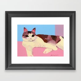 Cat healed Framed Art Print