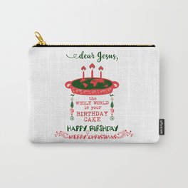DEAR JESUS - BIRTHDAY CAKE - MERRY CHRISTMAS Carry-All Pouch