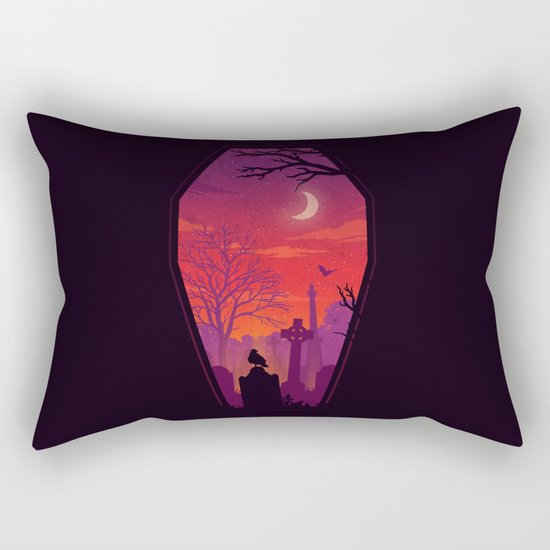 To The Grave Rectangular Pillow