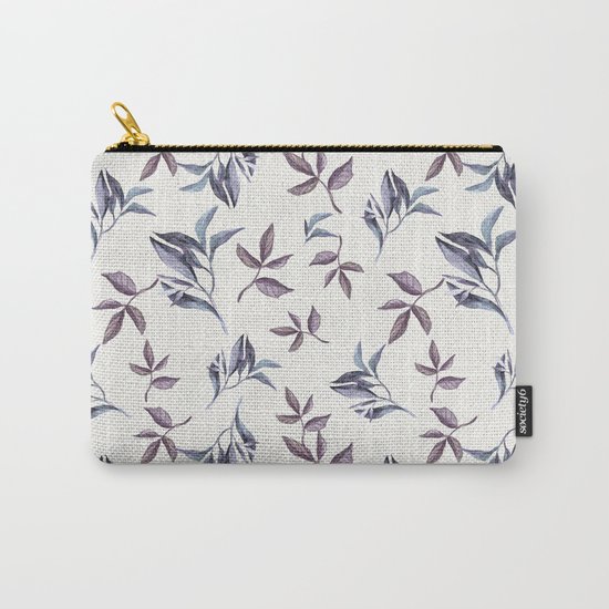 Watercolor cold leaves pattern Carry-All Pouch