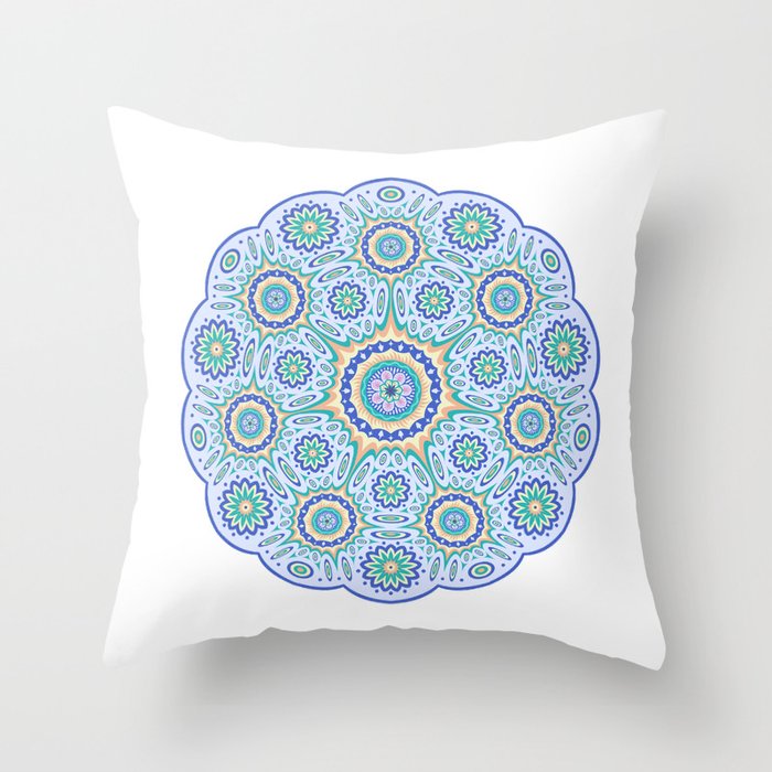 Geometric ornament Throw Pillow