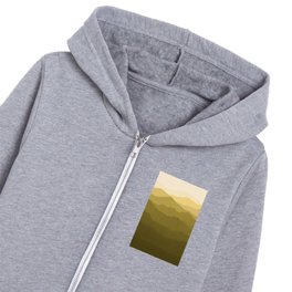 Magical Mountains in Gold Kids Zip Hoodie