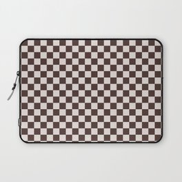 Retro Brown Checkered Pattern (xii 2021) Laptop Sleeve