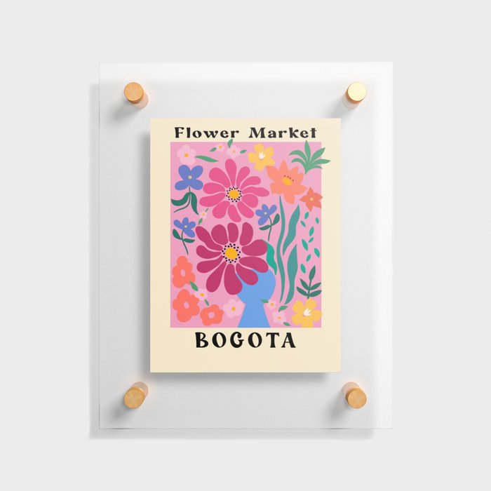 Flower Market Bogota Floating Acrylic Print