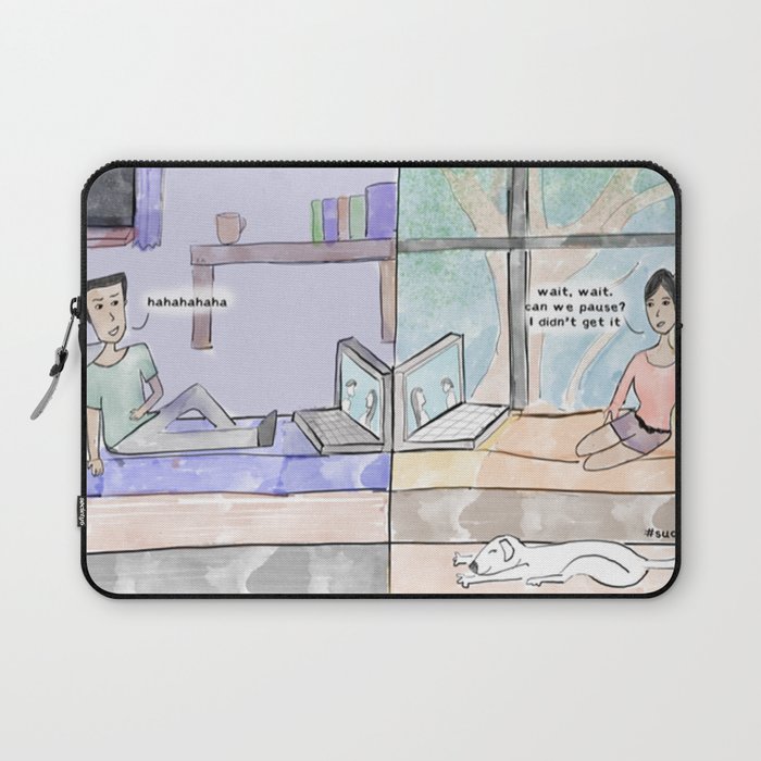 Long Distance Movie Night Laptop Sleeve by Suchita Isaac Society6