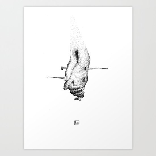 All we need is pain Art Print