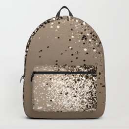 Sparkling Sepia Lady Glitter #1 #shiny #decor #art #society6 Backpack