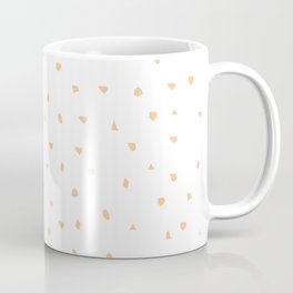 Pattern - Sprinkled White & Orange Coffee Mug