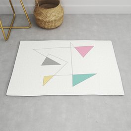 Pastel Triangles Rug