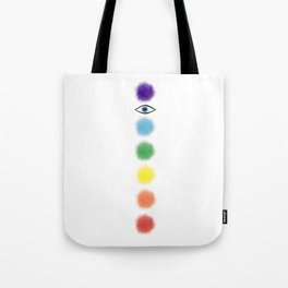 Rainbow chakras Tote Bag