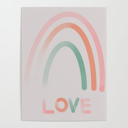 Love rainbow Poster