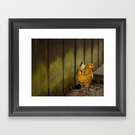 Orange chicken Framed Art Print