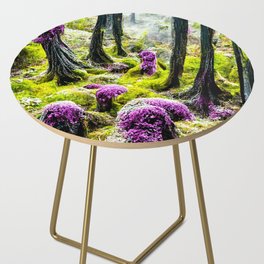 Purple Moss Side Table