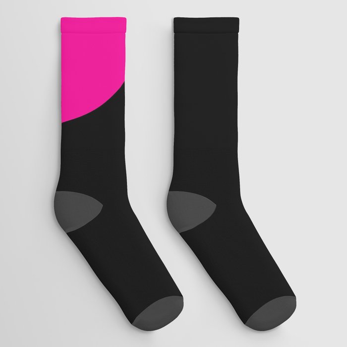 Number 3 (Magenta & Black) Socks