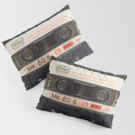 Retro 80's objects - Compact Cassette Pillow Sham