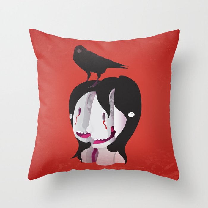 Shattered Mind Throw Pillow