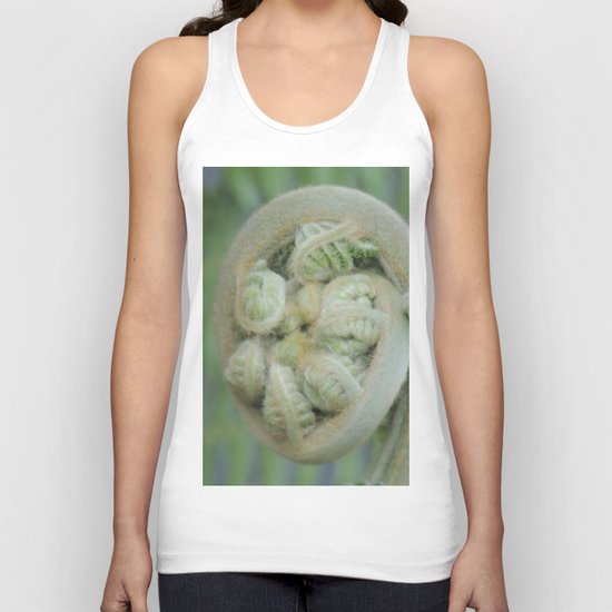 Furled Fern Soon to Unfurl Unisex Tank Top