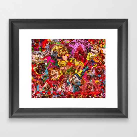 Mini slices brought together push away the stormy weather Framed Art Print