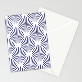 Purple and White Elegant Scallop Fan Pattern Pairs DE 2022 Popular Color Beaded Blue DE5909 Stationery Card