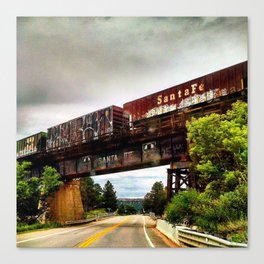 Graffiti Train Canvas Print