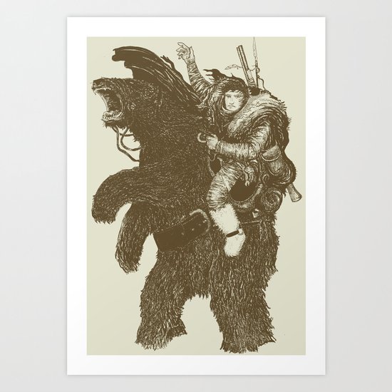Bearpoleon Art Print