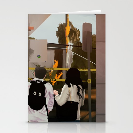 Watching Together Stationery Cards